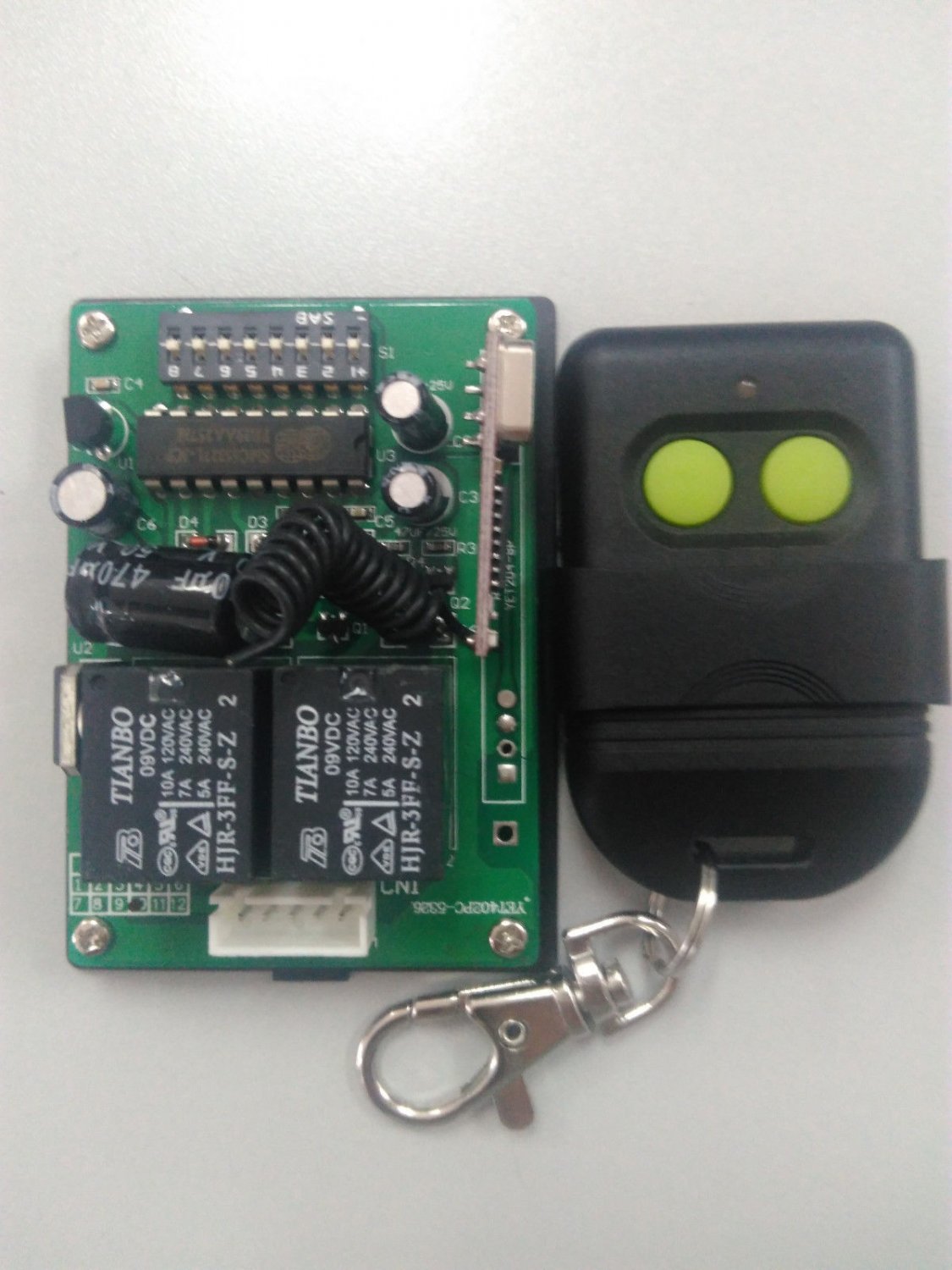 JSO SL-8D 433.92 MHz Remote Control Transmitter Kit w/ Receiver 8 Dip Switches