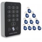 J1 RFID Proximity Entry Door Lock Access Control Keypad 500 Users w/ 10 KeyTags