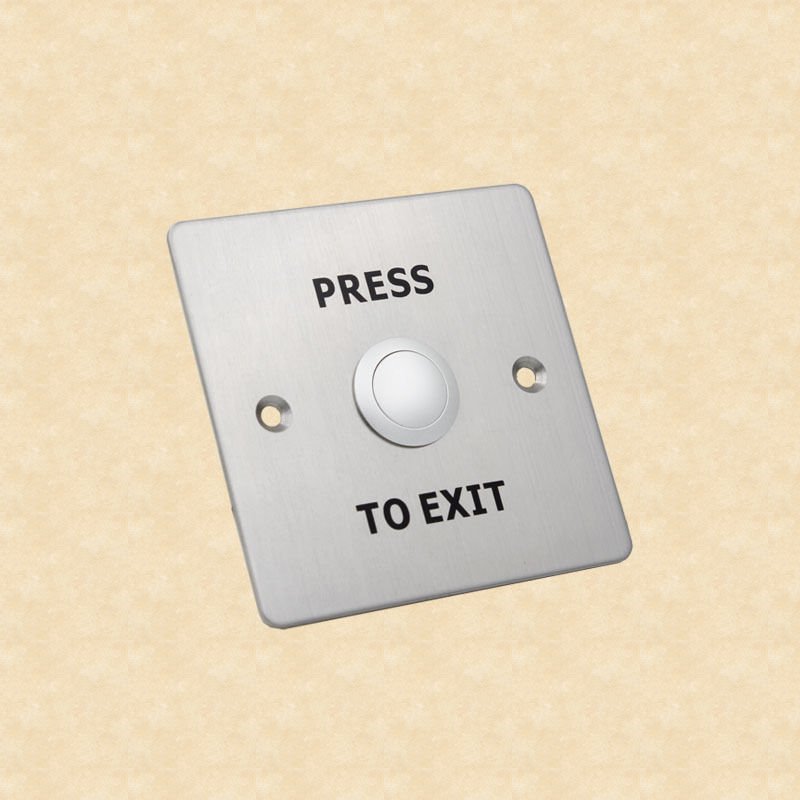 12V Stainless Steel Exit Push Button Switch for Door Access Control System NC/NO