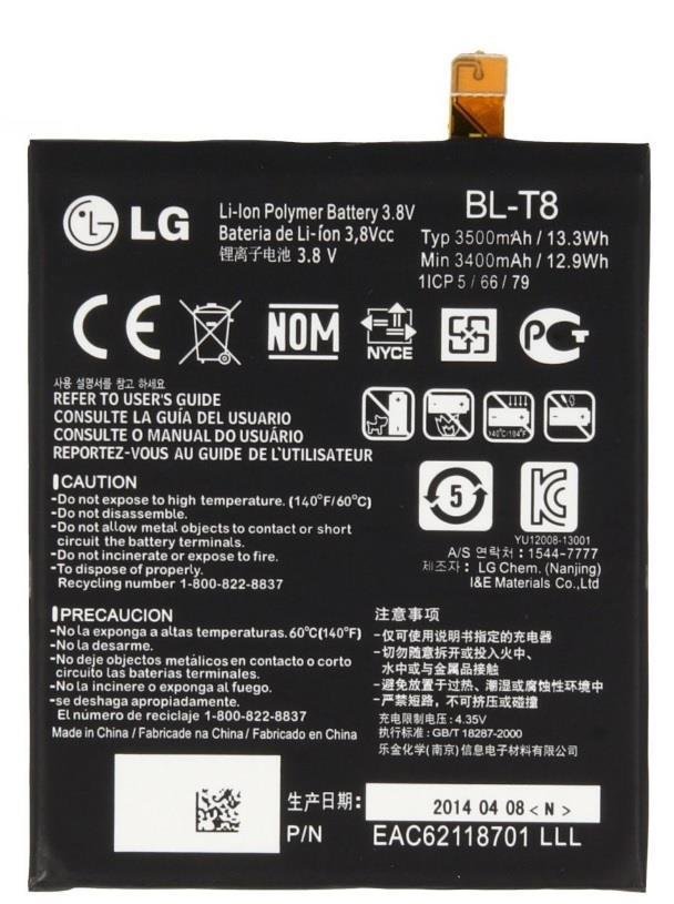 BL-T8 LG OEM Battery G Flex D950 D955 D958 D959 LS995 F340S 3.8V 3500mAh 13.3Wh
