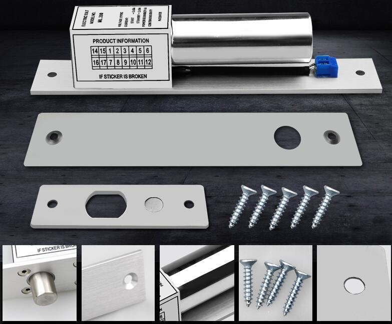 NSEE 058 12VDC 2 Line Fail Safe Electric Drop Bolt Gate Lock Door Access Control