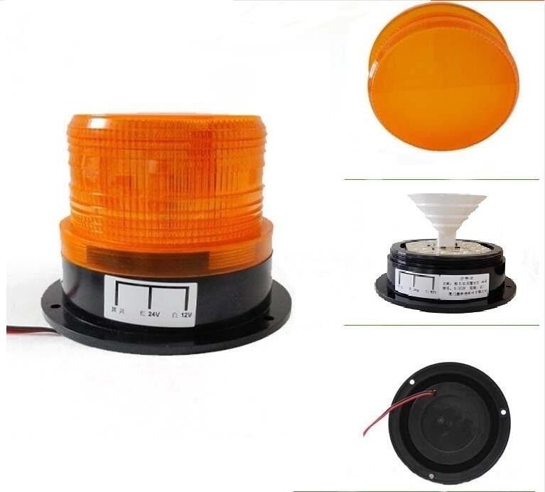 NSEE X3528 12/24VDC Strobe Lamp Flashing Light 12W Gate Opener School Bus, Truck