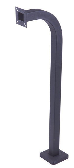 NSEE 42-PM Black Gooseneck Keypad Pedestal 42" Driveway Pad Mount Access Control