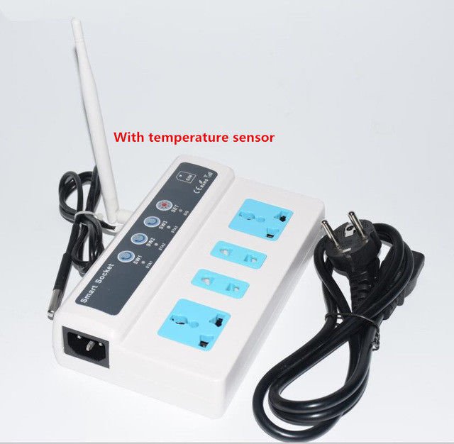 110/220V AC 4 Outlets Remote Control GSM PDA RC Wireless Smart Switch Controller