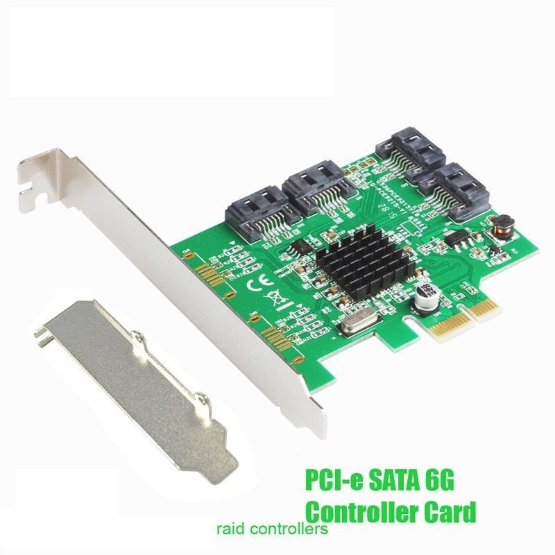 Marvell 9215-4I 4 Port SATA Non-Raid PCI Express 2.0 x1 Card Controller Board