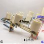 6L-1 43mm x 40mm Sliding Gate Upper Guide Nylon Roller w/ Electroplated Bracket