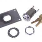NSEE METKEY Master Latch Cylinder w/ Mounting Plate for Gate and Garage Doors