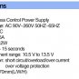 Control Power Supply Box 90/260VAC to 12VDC 5A Electric Locks, Video Intercoms