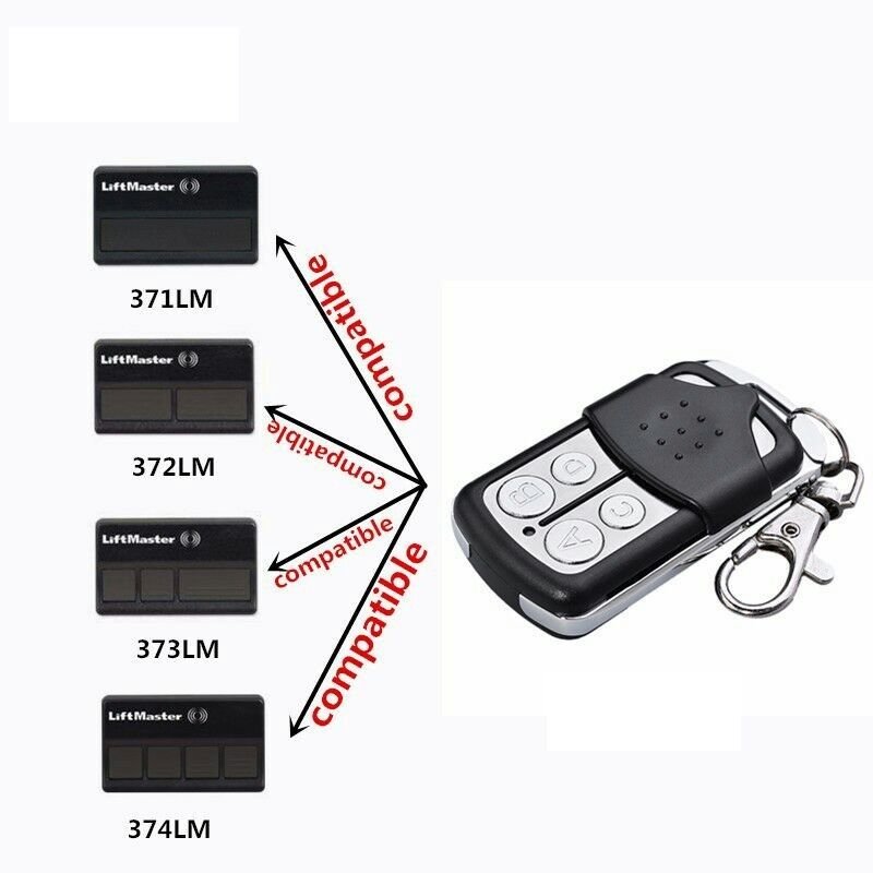 Liftmaster 4 Button Remote Control 315MHz 371LM/372LM/373LM, 953/950CD/HBW1573