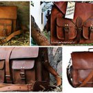 Men's Genuine Leather Messenger briefcase combo pack four bags
