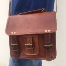 New Men Genuine Leather Mobile Brown Crossbody Shoulder Satchel Messenger Bags