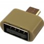 5 pieces Gold Mini USB OTG Adapter Micro USB To USB Converter for Phone Samsung