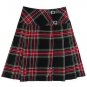 Scottish Black Stewart Tartan Prime Kilts Highland Wear Ladies Billie Skirts