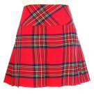 Ladies Royal Stewart Tartan Skirt Scottish Mini Billie Kilt Mod Skirt