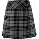 Ladies SCOTTISH HIGHLAND GREY WATCH TARTAN KILT Size 34