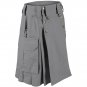 Free Shipping Custom Size Tactical Utility Gray Cotton Kilt Scottish Highland Utility Kilt