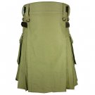 50 Size Brown Leather Strap Utility Kilt For Active Men Kilt Wedding Kilts