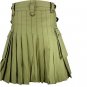46 Size Brown Leather Strap Utility Kilt For Active Men Kilt Wedding Kilts