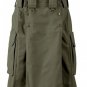 Size 40 TDK Olive Green Tactical Duty Utility Kilt Front Button Kilt 100% Olive Green Cotton Kilt
