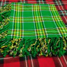 Traditional Scottish Wear Irish National Tartan Traditional Purled & Fringed Fly Plaid
