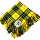 Traditional Scottish Wear Macleod of Lewis Tartan Traditional Purled & Fringed Fly Plaid