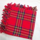 Traditional Scottish Wear Royal Stewart Tartan Traditional Purled & Fringed Fly Plaid