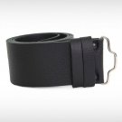 36 Size Men's Black Plain Leather Kilt Belt