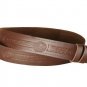 42 Size Brown Embossed Leather Kilt Belt