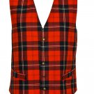 Size 40 Traditional Highland RED Wallace Tartan Vest Premium Qyality Scottish Kilt Jacket Vest