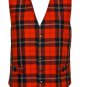 Size 42 Traditional Highland RED Wallace Tartan Vest Premium Qyality Scottish Kilt Jacket Vest