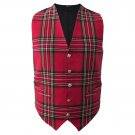 Men's Size 40 Royal Stewart Tartan Vest Premium Quality Scottish Vest