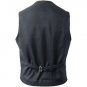 Men's Size 44 Plain Black Tartan Vest Premium Quality Scottish Vest