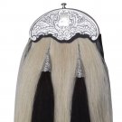 Original HORSE HAIR LONG SPORRAN with CELTIC CANTLE