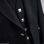 New Black COLOR Men SCOTTISH ARGYLE JACKET & VEST- Sizes 40