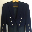Sizes 56 Prince Charlie Blue Scottish Kilt Jacket W Waistcoat/Vest