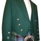 HANDMADE SIZE 46 SCOTTISH MEN PRINCE CHARLIE HIGHLAND KILT JACKET PIPERBAND
