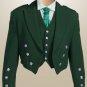 HANDMADE SIZE 44 SCOTTISH MEN PRINCE CHARLIE HIGHLAND KILT JACKET PIPERBAND