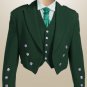 New Size 54 Stylish White prince charlie Kilt jacket/Coat with free Vest waistcoat