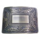 Scottish Highland Thistle Design Kilt Belt Buckle High Quality Antique Finish