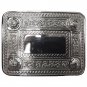 Scottish Kilt Belt Buckle 4 Dome Mirror Design Antique / Jet Black & Chrome