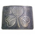 Scottish Highland Kilt Belt Buckle Irish Shamrock High Quality Antique Finish