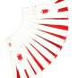 Size 46 Highland Scottish Kilt White & Red Cotton utility Unisex Adult Handmade Cargo