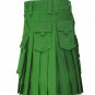 Active Men Gothic Green fashion Utility kilt Size 32