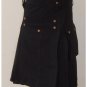 Active Men Black Cotton Prime Utility Kilt Custom Size 40