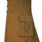Size 46 Active Men DELUXE Khaki Modern Utility Kilt