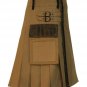 38 Waist Brown Net Pocket Kilt for Active Men Scottish Highland Utility Kilt