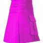 Size 32 Pink Brutal Grace Kilt for Active Men