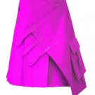 Size 34 Pink Brutal Grace Kilt for Active Men