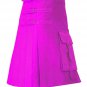 48 Size Pink Brutal Grace Kilt for Active Men Scottish Deluxe Utility kilt