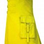32" Yellow Brutal Grace Kilt for Active Men